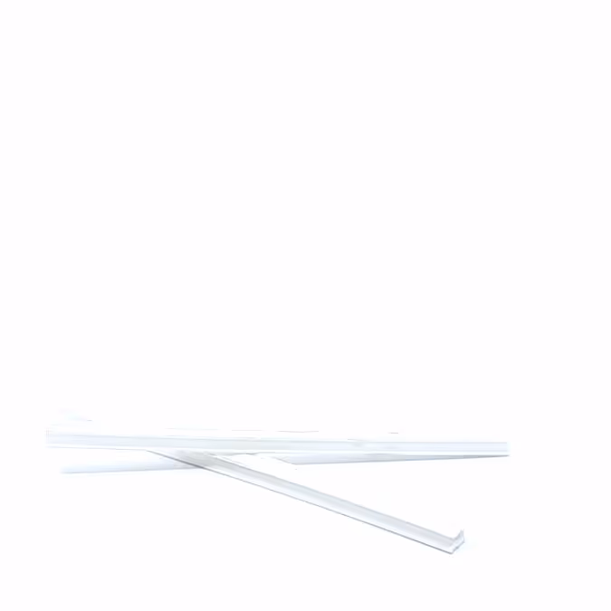 Pince blanche pour fanion L210 polyéthylène