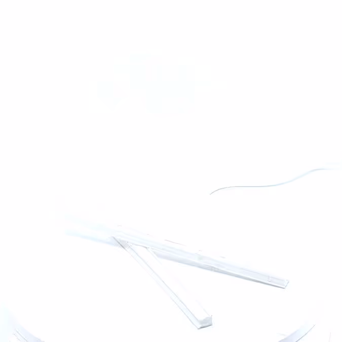 Pince blanche pour fanion L210 polyéthylène