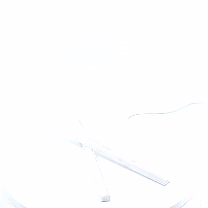 Pince blanche pour fanion L210 polyéthylène