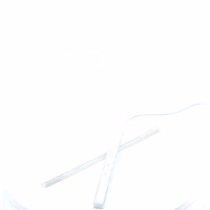 Pince blanche pour fanion L210 polyéthylène
