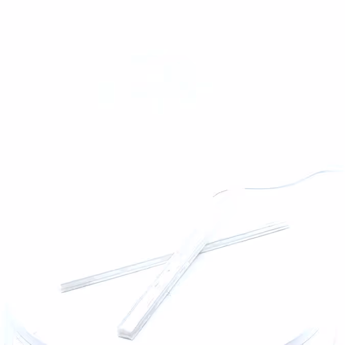 Pince blanche pour fanion L210 polyéthylène
