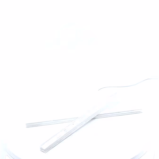 Pince blanche pour fanion L210 polyéthylène