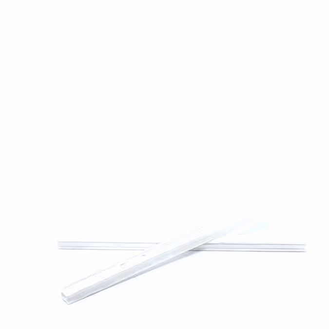 Pince blanche pour fanion L210 polyéthylène