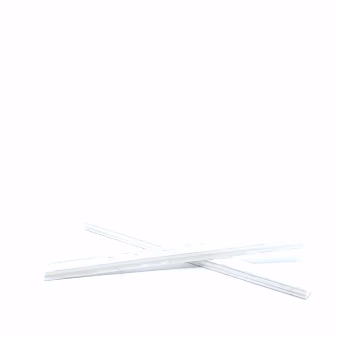 Pince blanche pour fanion L210 polyéthylène