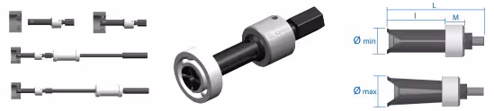 Pince complète pour extracteur intérieur 47 à 54mm pour 9BE4392