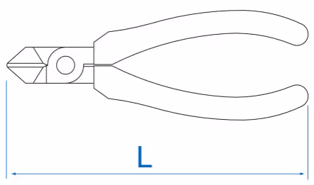 Pince coupante diagonale 163 mm