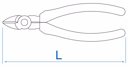 Pince coupante diagonale 165mm isolée VDE EN60900