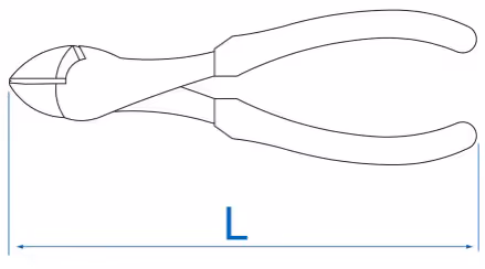 Pince coupante diagonale 185mm isolée VDE EN60900