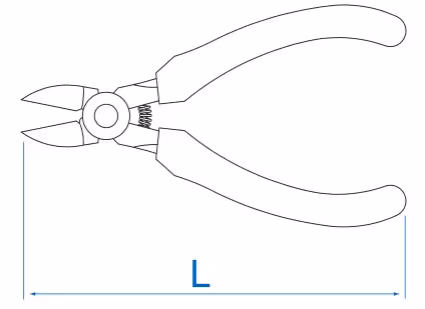 Pince coupante diagonale pour plastique 150mm