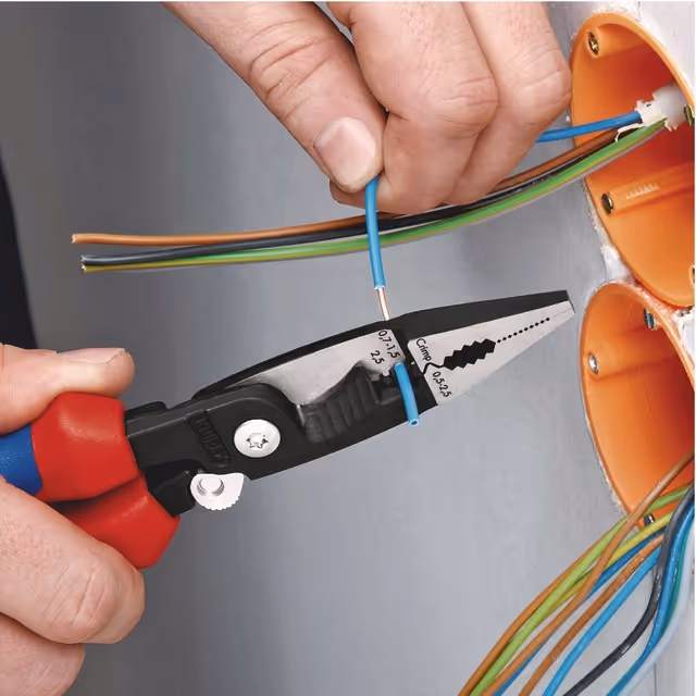 Pince electricien multifonction pour instalation electrique lg 200 mm