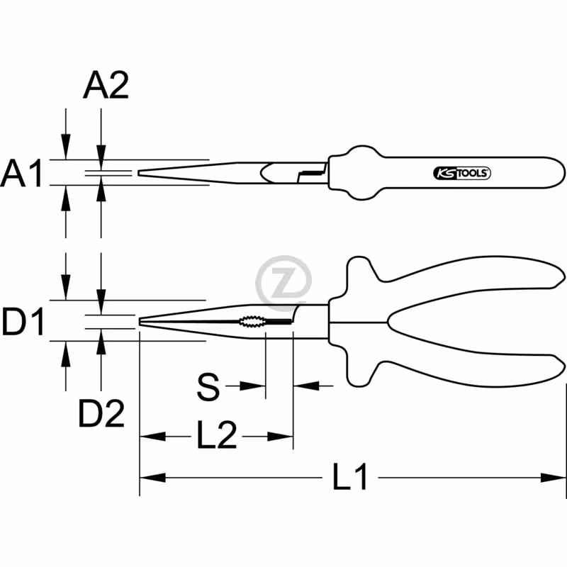 Pince radio ERGOTORQUE® VDE, 160mm