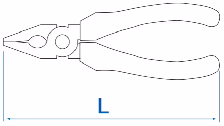 Pince universelle 185mm isolée VDE EN60900 
