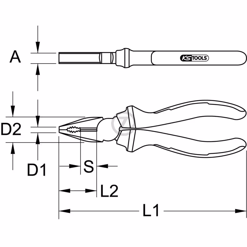 Pince universelle ERGOTORQUE® VDE, 185mm