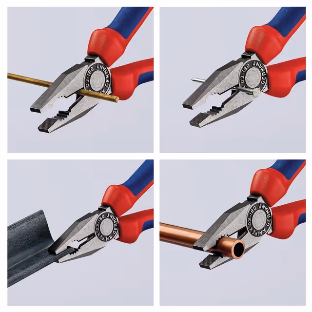 Pince universelle tete polie lg 180 mm