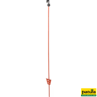 Piquet acier ressort, ovale,1,00 m avec grand isolateur de tete