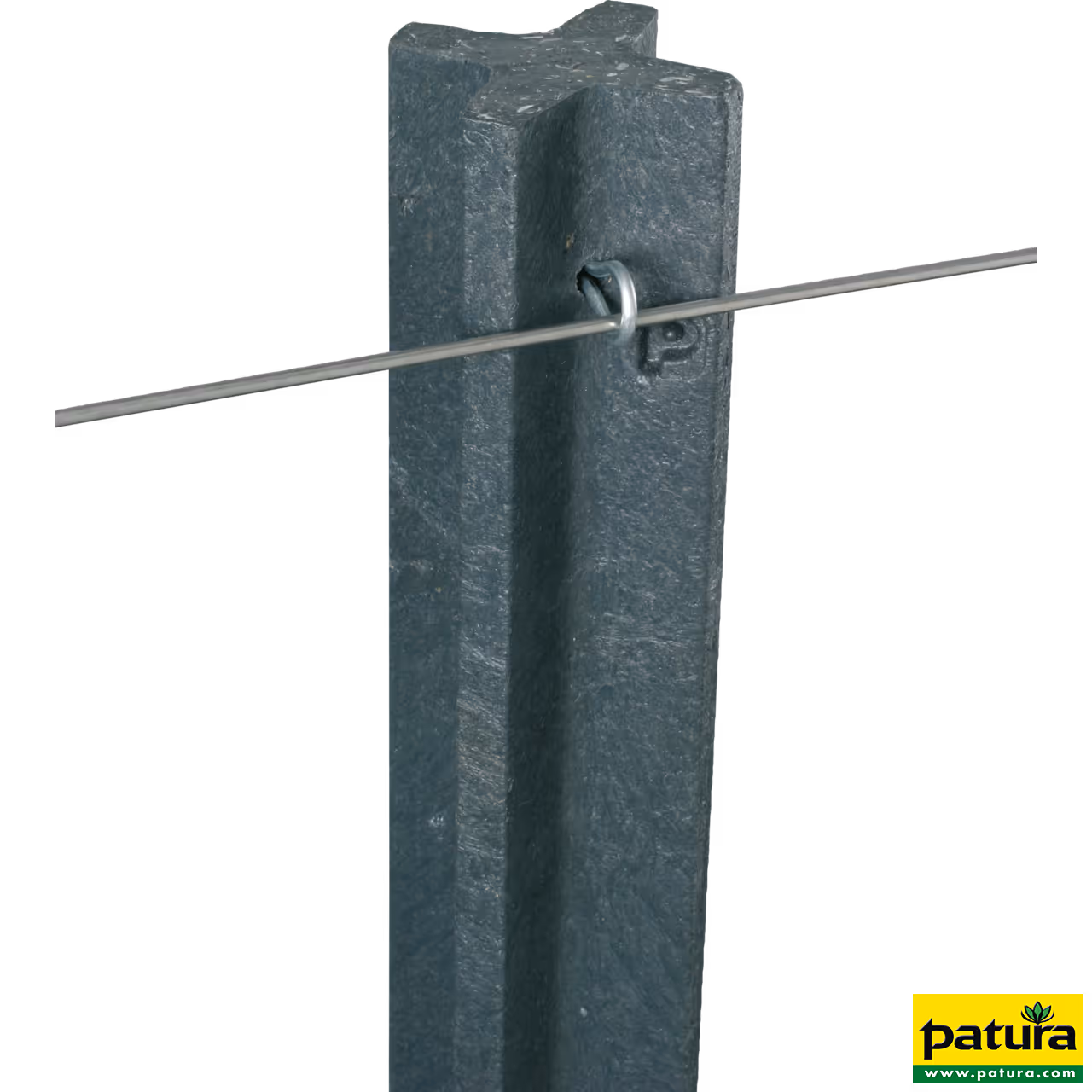 Piquet cruciforme recyclé, plastique, profilé 68x68 mm, hauteur 1,85 m, les 120