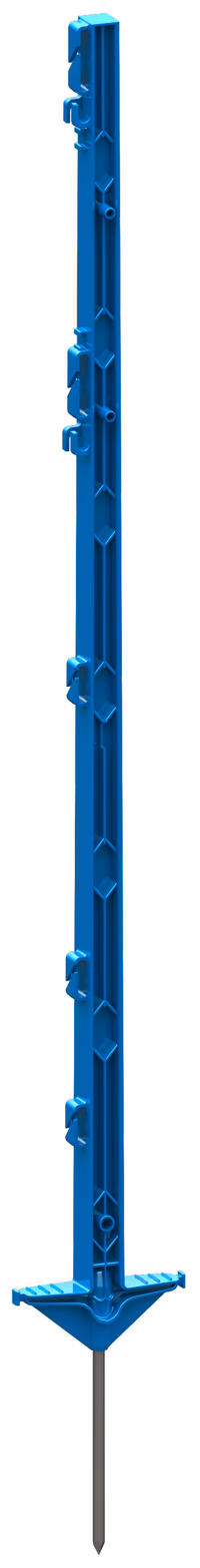 Piquet en plastique 105 cm bleu, appui-pied double