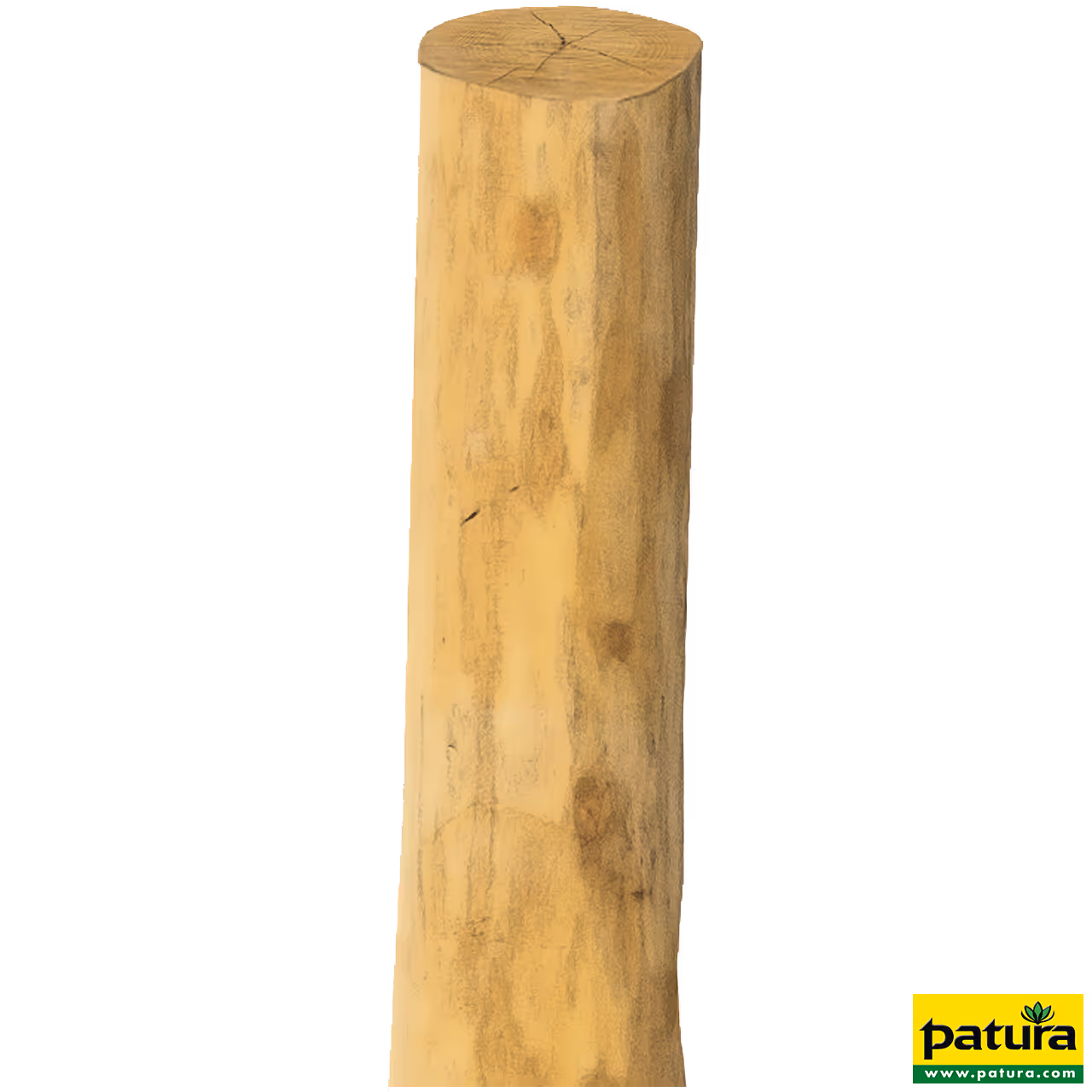 Piquet en robinier, rond, 2500 mm,écorcé d=14-16 cm, appointé, chanfreiné