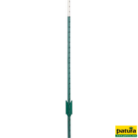 Piquet en T, acier laqué vert, 1,52 m, avec platine