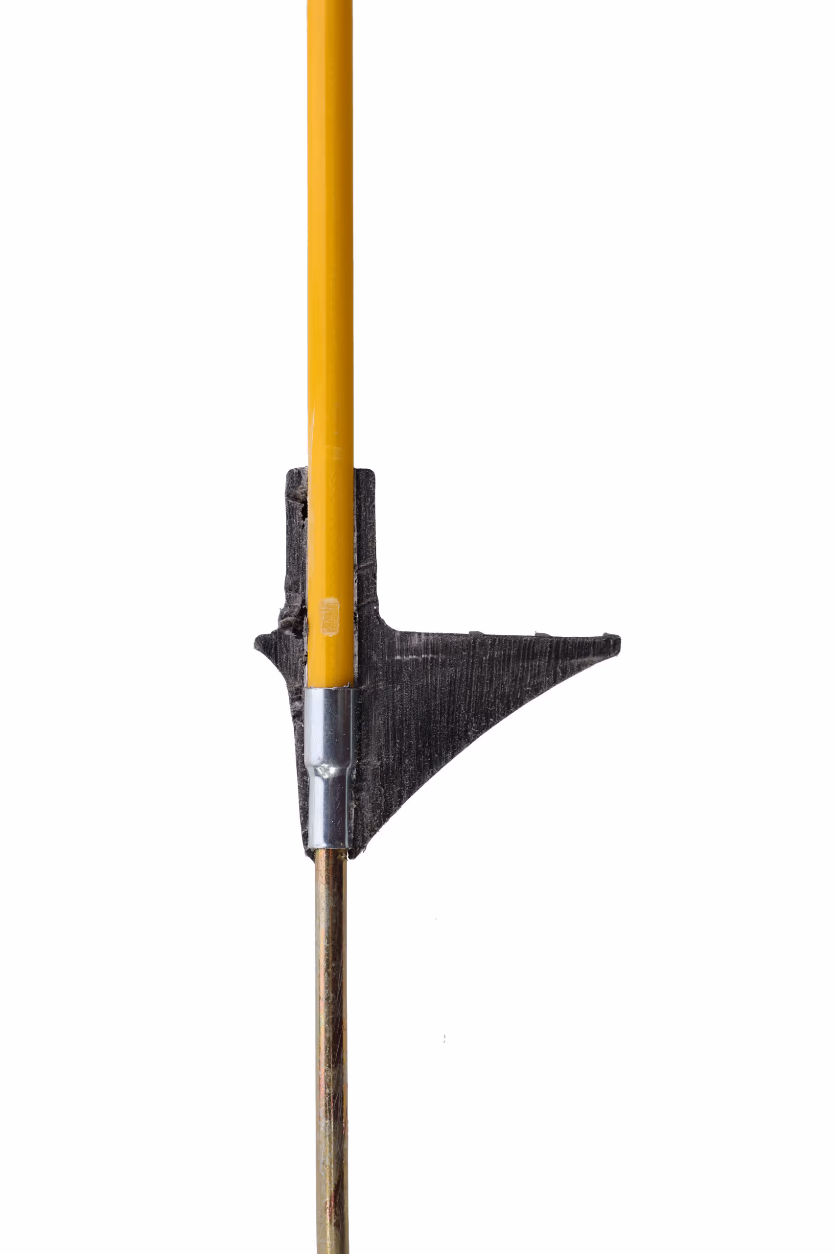 Piquet fibre de verre oval jaune/noir, 110cm, Ø10x8mm