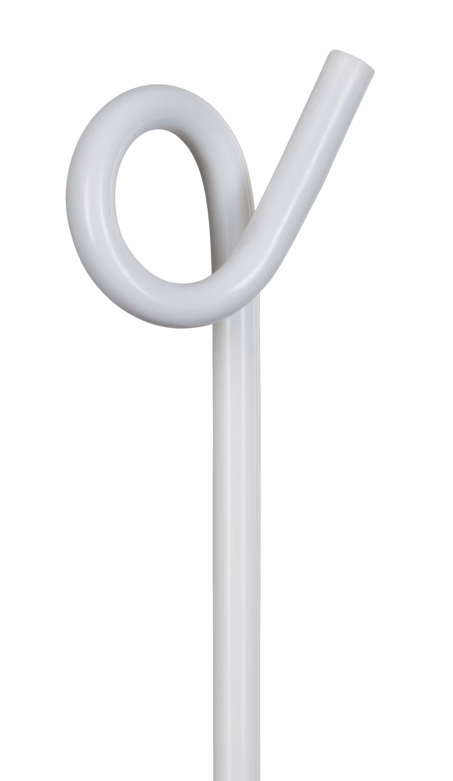 Piquet métal blanc, 105cm, 6mm, œillets