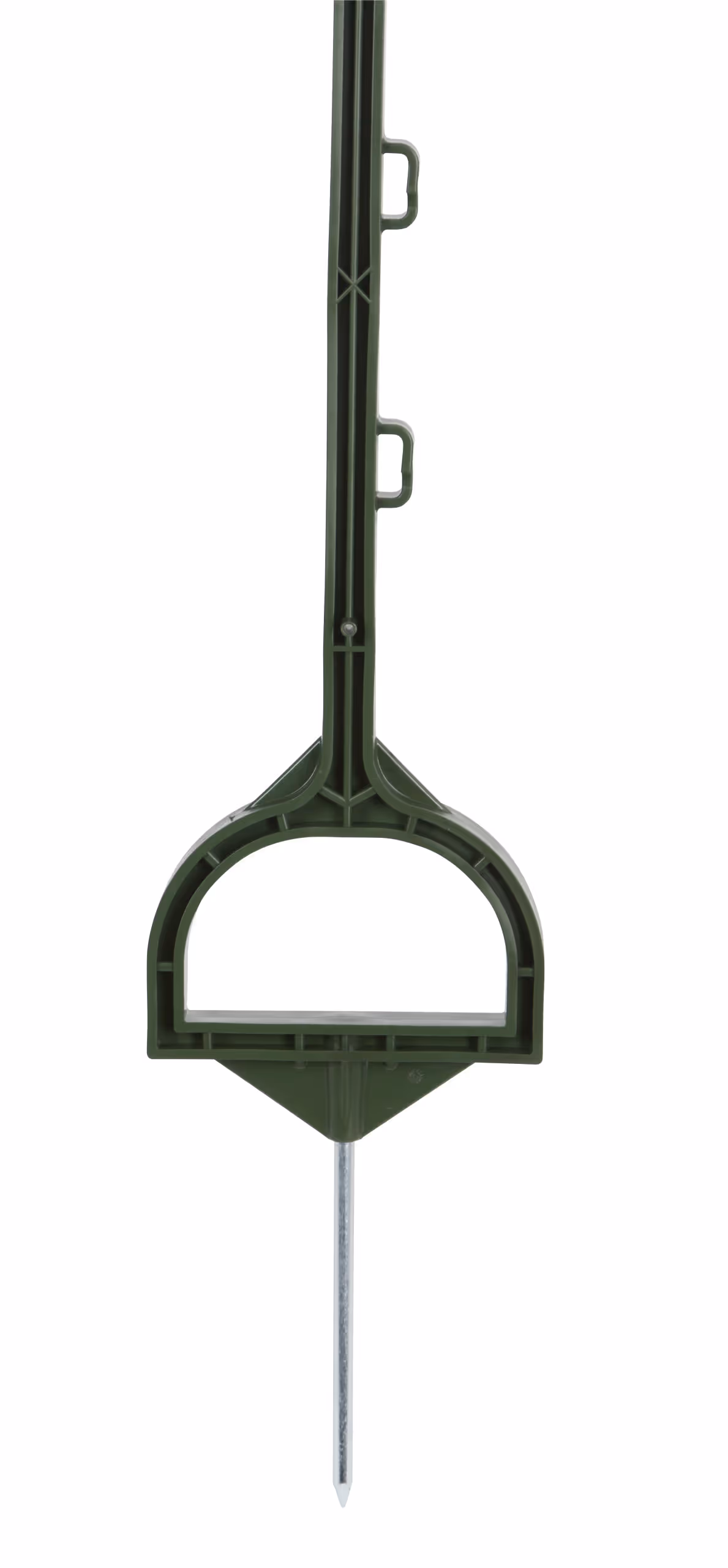 Piquet plastique avec étrier vert, 114,5cm