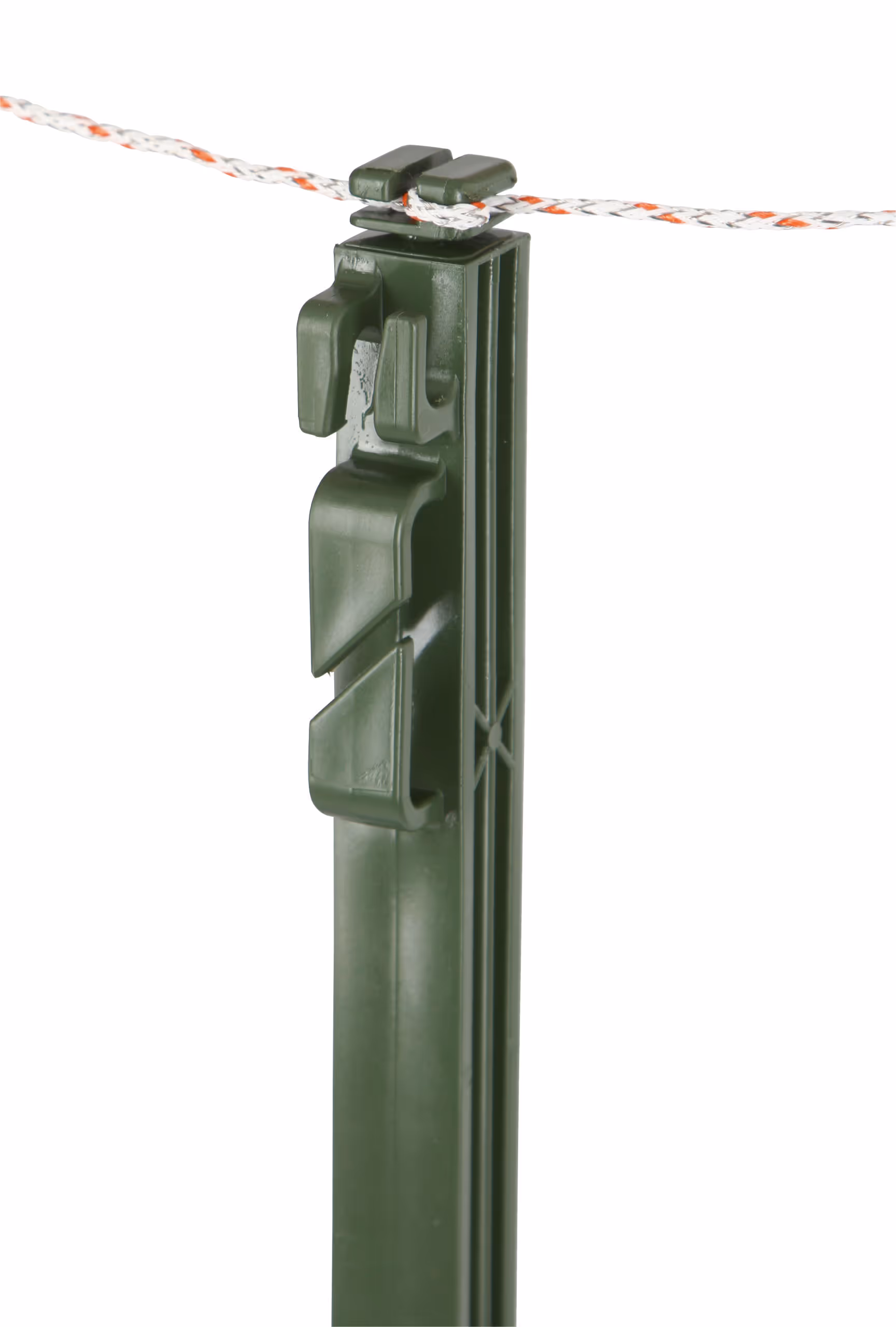 Piquet plastique avec étrier vert, 114,5cm