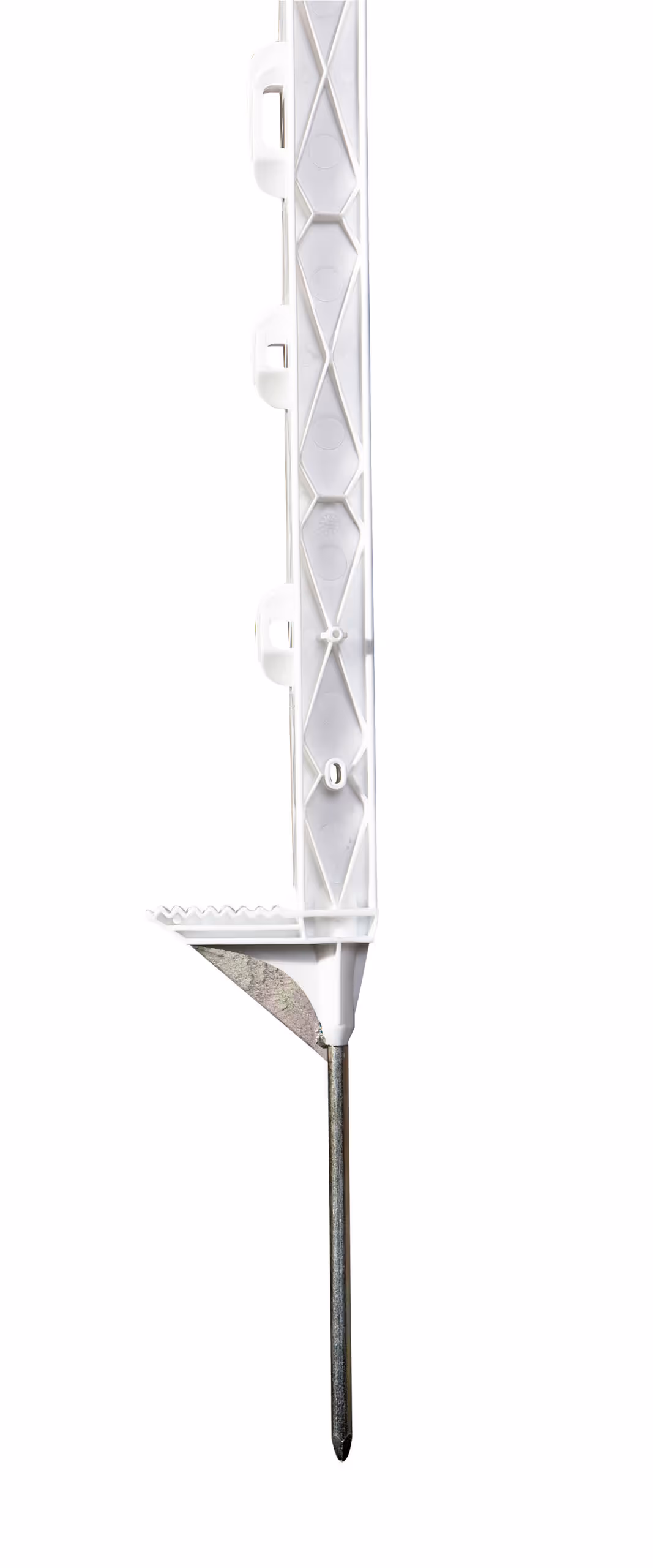 Piquet PVC Titan Plus blanc, 110cm, simple bêche