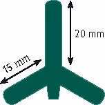 Piquet  cloture T - Ako - Acier 152cm
