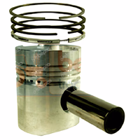 Piston avec segments Ø 105 mm moteur Same 007300606 adaptable