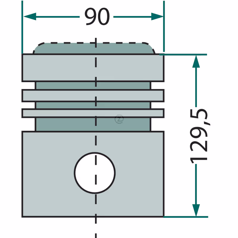 Piston  (CR)  Ø 90 mm