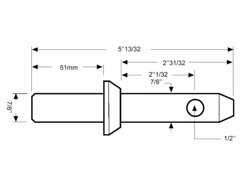 Piton à souder 22x137mm Cat. 1 (Ø22mm)