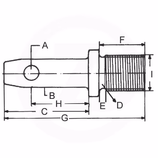 Piton de stabilisateur visser