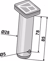 Piton Ø28 x 78