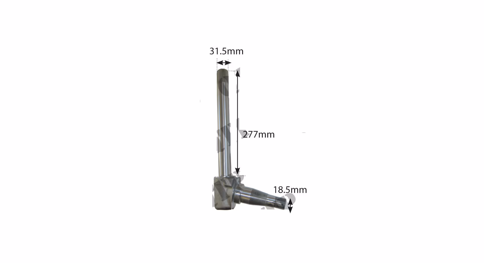 "Pivot fusée gauche 2794mm 3175mm 3 4""UNF 897237M94 adaptable" Massey Ferguson