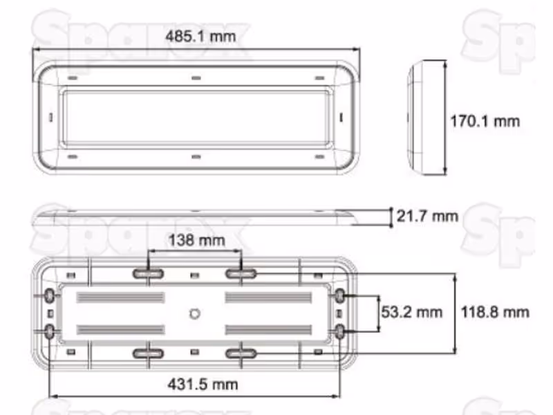 Plafonnier à LED intérieur, 12-24V