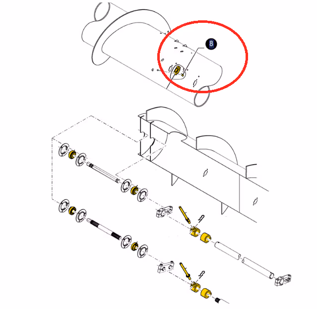 Plaque de fixation pour moissonneuse 47769576 - New Holland