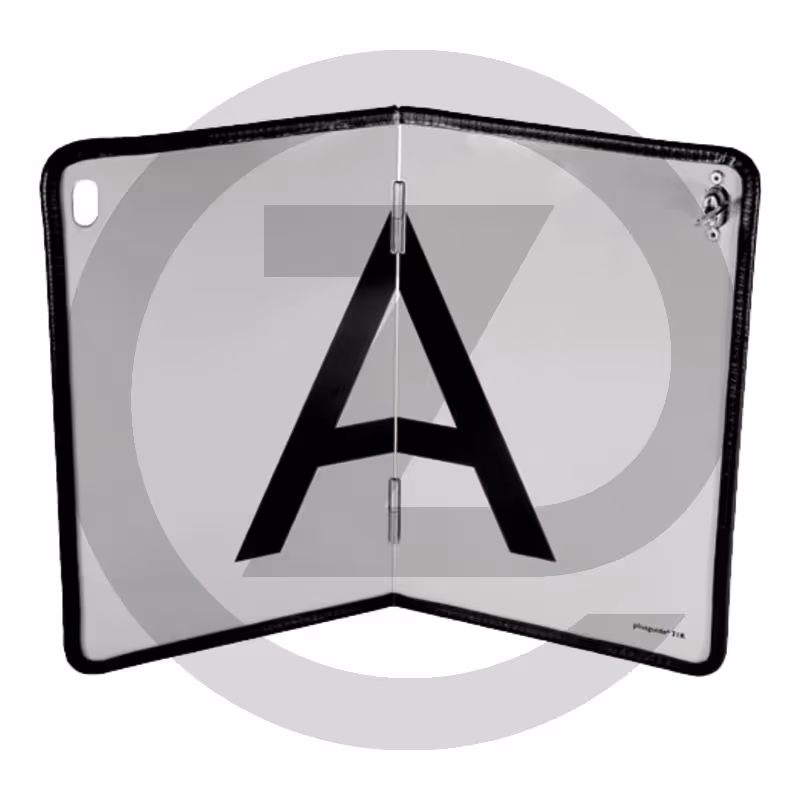 Plaque de signalisation A avec feuille autocollante
