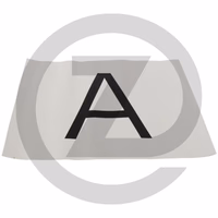 Plaque de signalisation A avec feuille autocollante