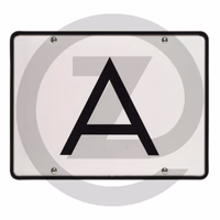 Plaque de signalisation - avec protection des bords