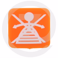 PLAQUE DE SYMBOLE D'INTERRUPTEUR - 7477