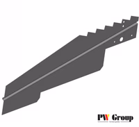 Plaque tôle cascade pour moissonneuse 0006470720 - Claas