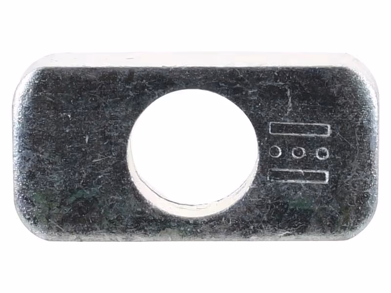 Plaque inférieure 40x80mm Ø trou 28mm - adaptable sur tracteurs Massey Ferguson, Valtra - ref 4305969M1