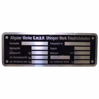 Plaque signalétique
