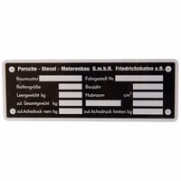 Plaque signalétique