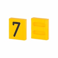 Plaquette "7" pour collier d'identification