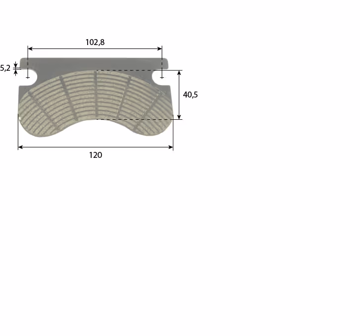 Plaquette de frein Landini 0.171.5459.2 adaptable