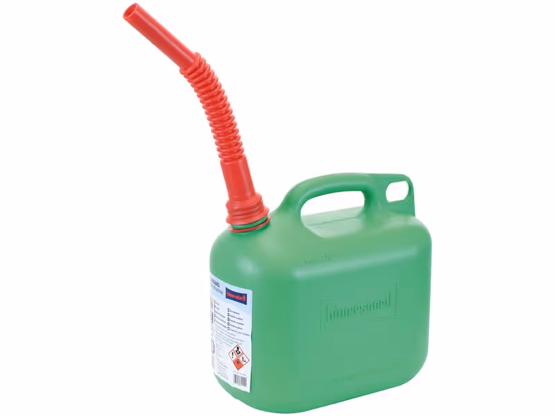 Plastique Bidon - Vert 5 litre (Unleaded Petrol)