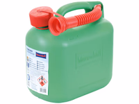 Plastique Bidon - Vert 5 litre (Unleaded Petrol)