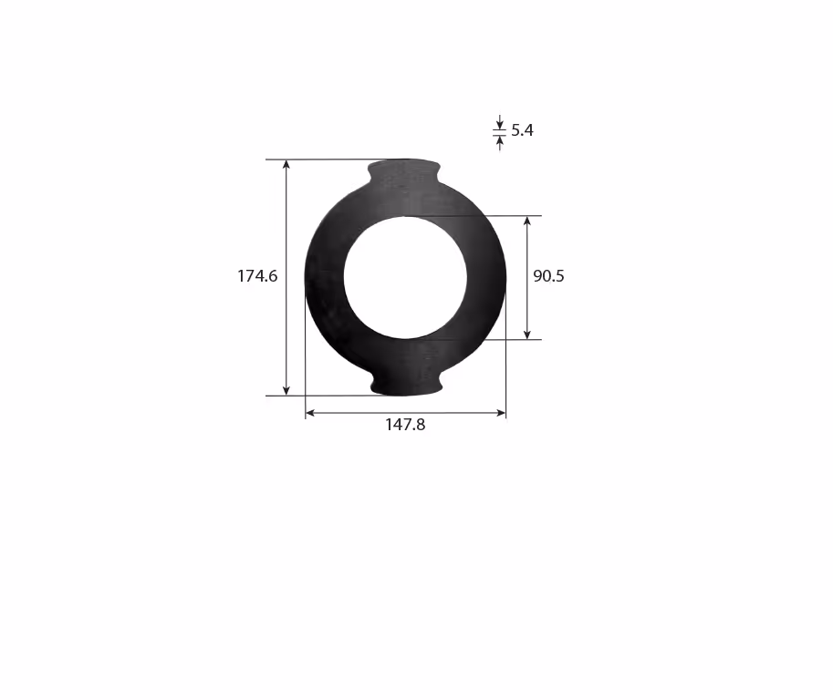 Disque intermédiaire frein de stationnement Case IH 1341163C3 adaptable